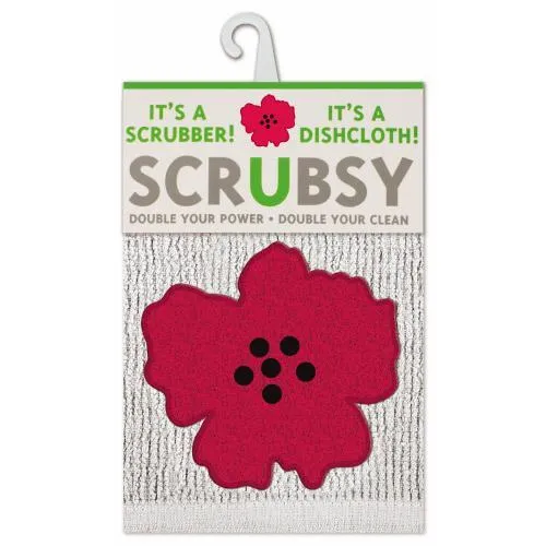 Mu Kitchen Scrubsy Dish Cloth - Poppy