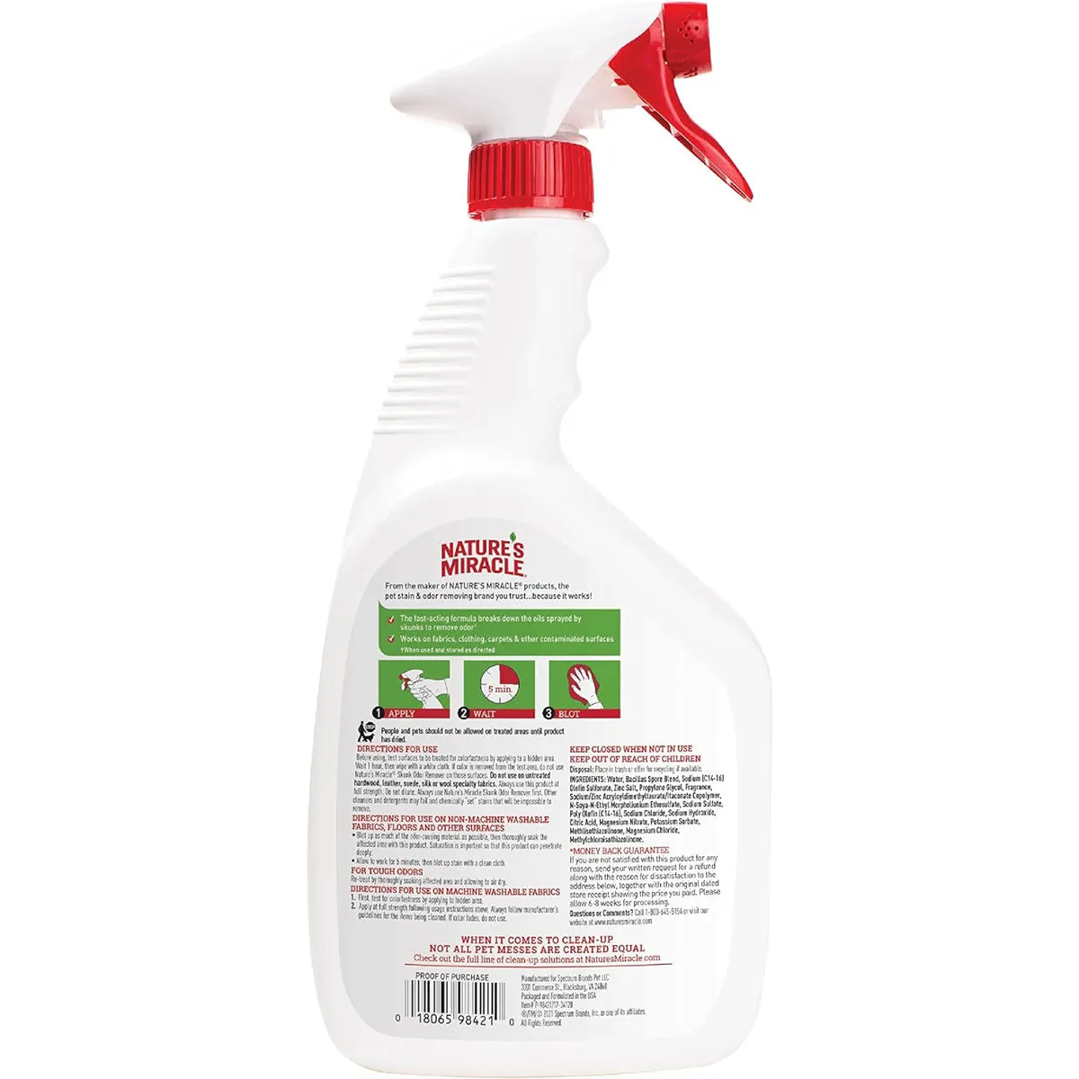 Nature’s Miracle Skunk Odor Remover 32oz