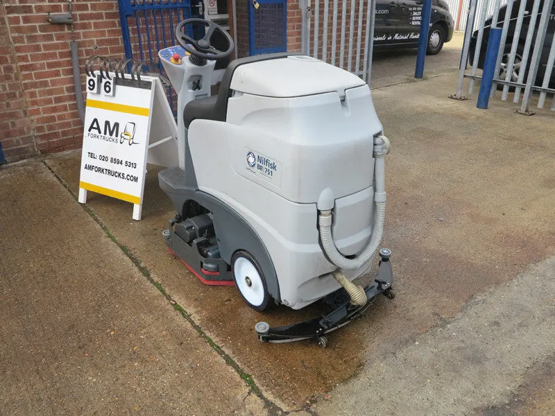 Nilfisk BR751 Disc Battery Operated Rider Floor Scrubber No Longer Available