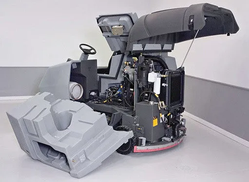 Nilfisk SC8000 1600D Diesel Rider Scrubber-Drier With Cylindrical Brush Scrubbing Deck