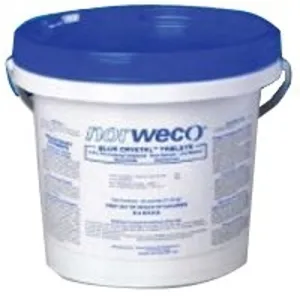 Norweco FSB50009 Wastewater Disinfectant Tab, Solid, Blue/White, Slight Chlorine, 10 lb :PAIL: QUANTITY: 1