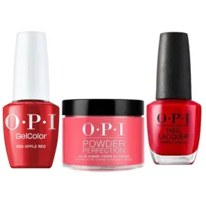 OPI Intelli-Gel Trio - N25 Big Apple Red