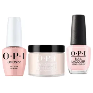 OPI Intelli-Gel Trio - T65 Put It In Neutral