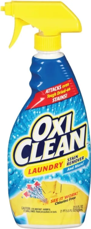 Oxiclean 51693 Stain Remover, 21.5 oz, Bottle, Liquid, Clear :EA: QUANTITY: 1