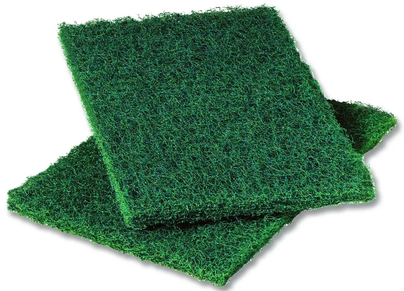 Scotch-Brite 86 Scouring Pad, 9 in L, 6 in W, Green :EA: QUANTITY: 12