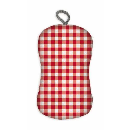 Sponge Scrub Gingham Red
