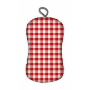 Sponge Scrub Gingham Red
