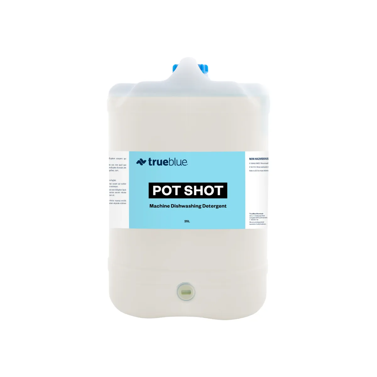 True Blue Potshot, Machine Pot Washing Detergent, 25lt (Order in item) (C8-AL) P-III