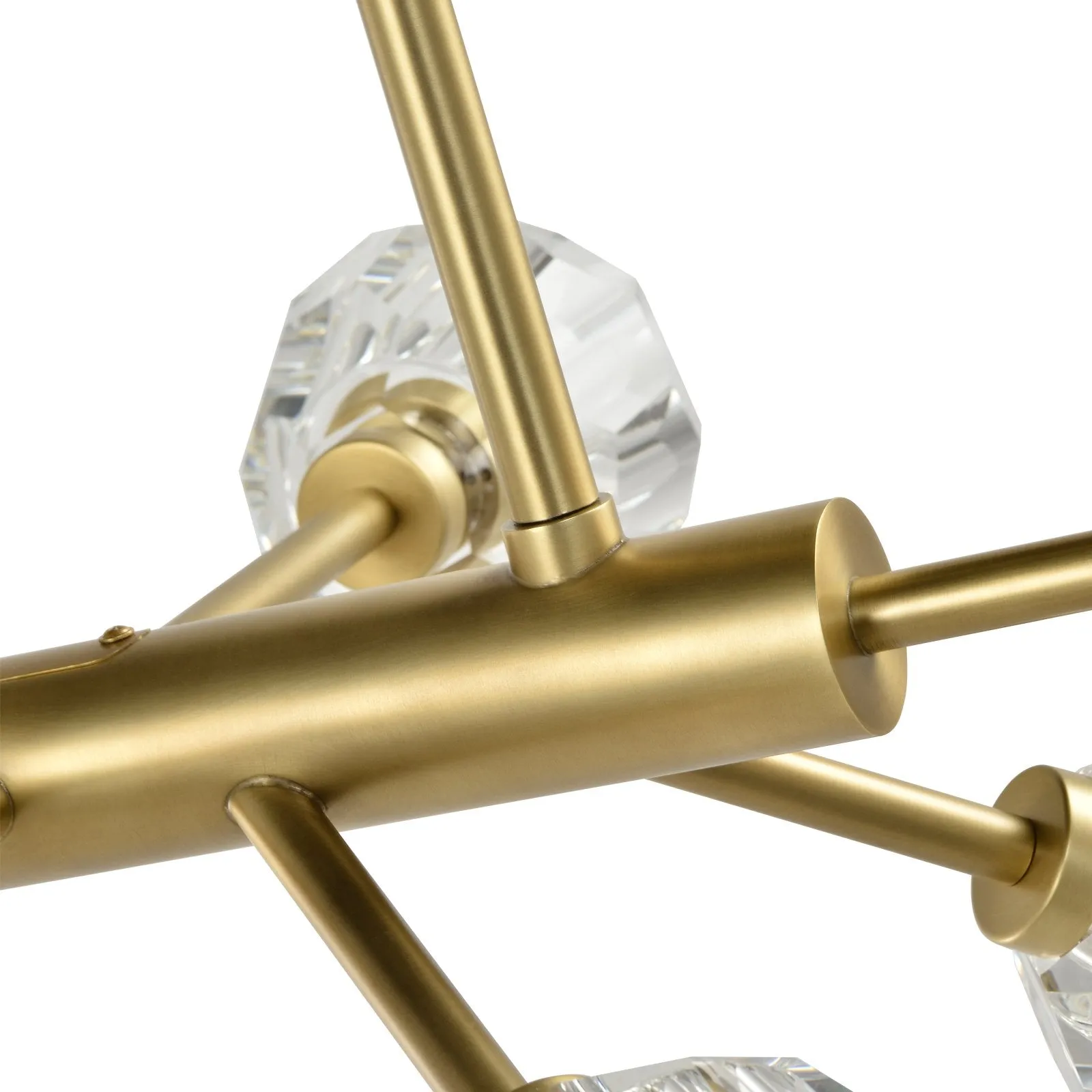 TULIM 12-Light Crystal Chandelier Aged Brass G9