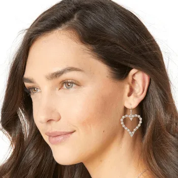 Twinkle Splendor Heart French Wire Earrings JA5361