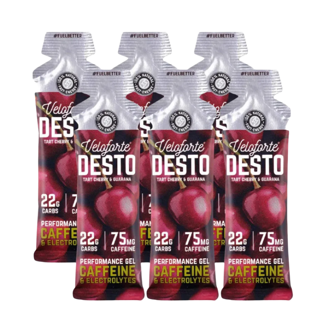 Veloforte - Energy Gels - Desto (Cherry & Guarana) (with caffeine)