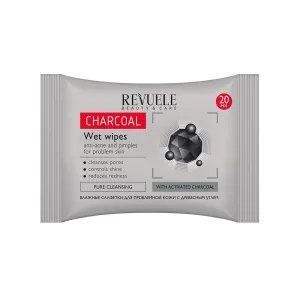 Wet Wipes Charcoal Anti-Acne And Pimples For Problem Skin  - Pack of 20