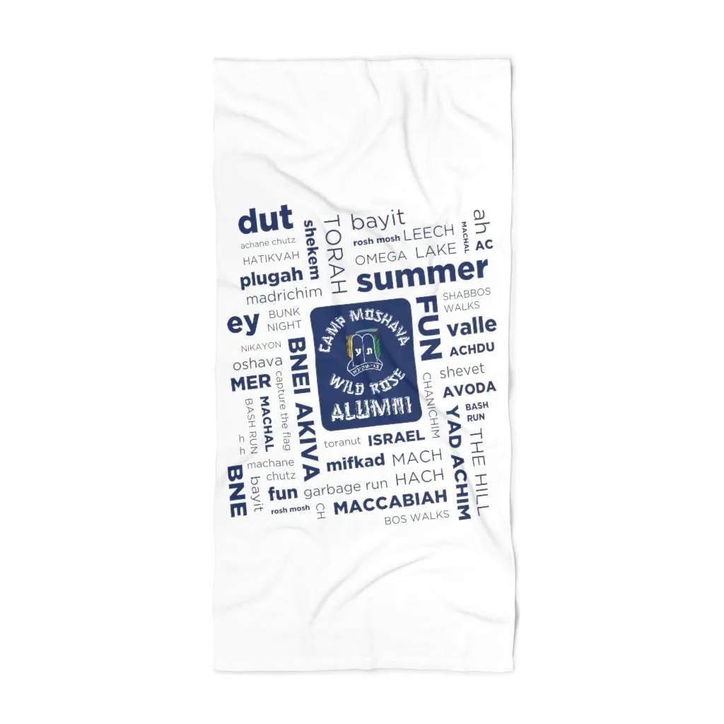 Wild Rose Alumni Collage Bath Towel