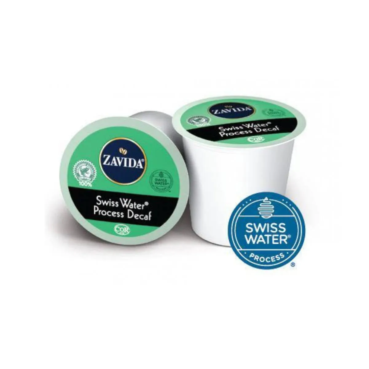 Zavida Swiss Water Decaf Single-Serve Coffee Pods (Box of 24)